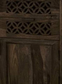 Wooden Study Table with Drawers Storage in Walnut Finish