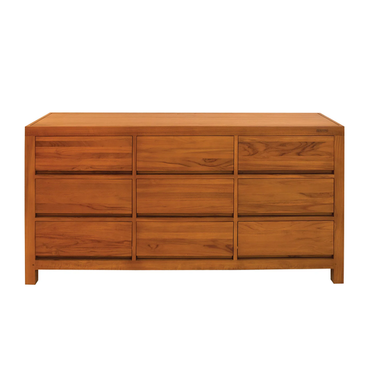 Solid Wood Chest of Drawer for Living Room in Natural Finish