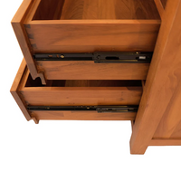 Solid Wood Chest of Drawer for Living Room in Natural Finish