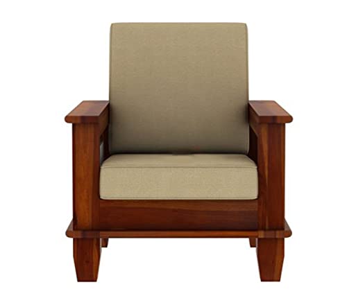 Wooden One Seater Sofa Set for Living Room