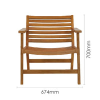 Wooden Dining Chair with Armrest