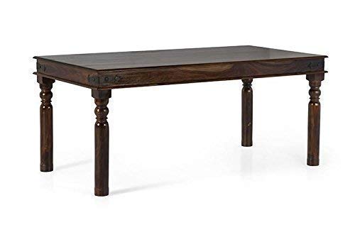 Wooden Dining Table 6 Seater Set with Chairs for Living Room
