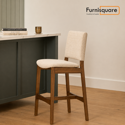 Wooden Bar Stool & Chair Living Storage