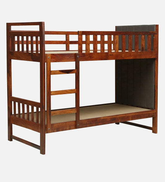 Solid Shessham Wooden Bunk Bed with Ladder