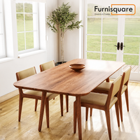 Solid Wood Dining Table 4-Seater Set for Dining Room