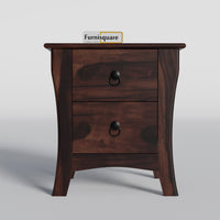 Wooden Bed Side Table with Drawers for Bedroom