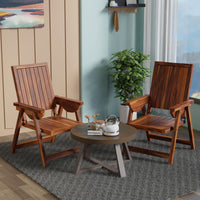 Wooden Patio Chair Set of 2 for Outdoor Space