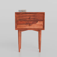 Solid Wood Nightstand for Bedroom with Drawers Storage