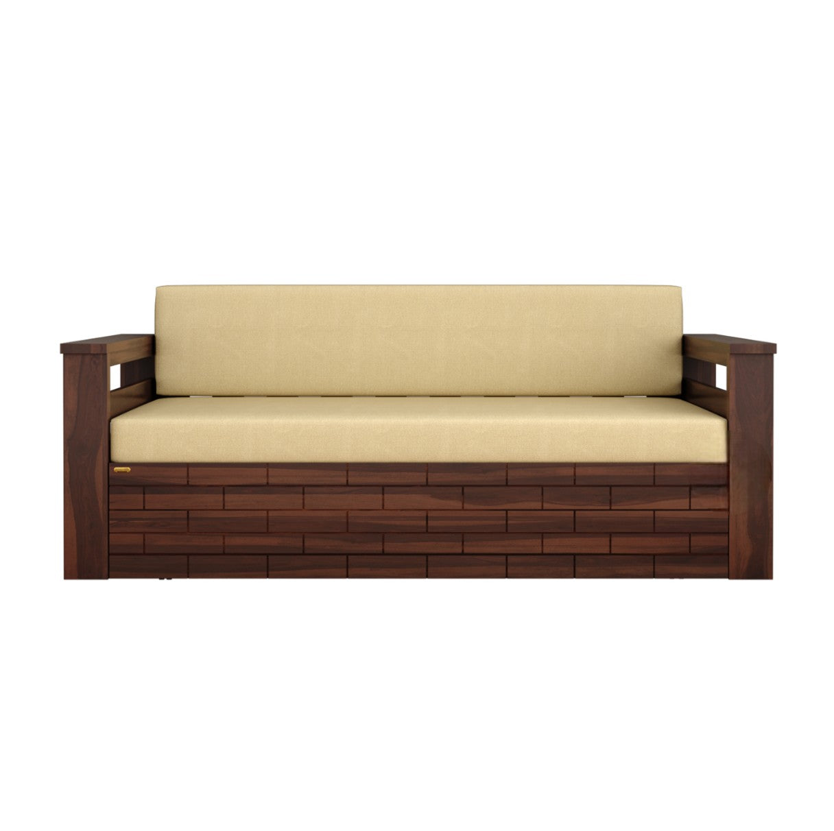 Wooden 3 Seater Sofa Cum Bed for Living Room