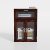 Wooden Storage Cabinet for Battery & Inverter Space