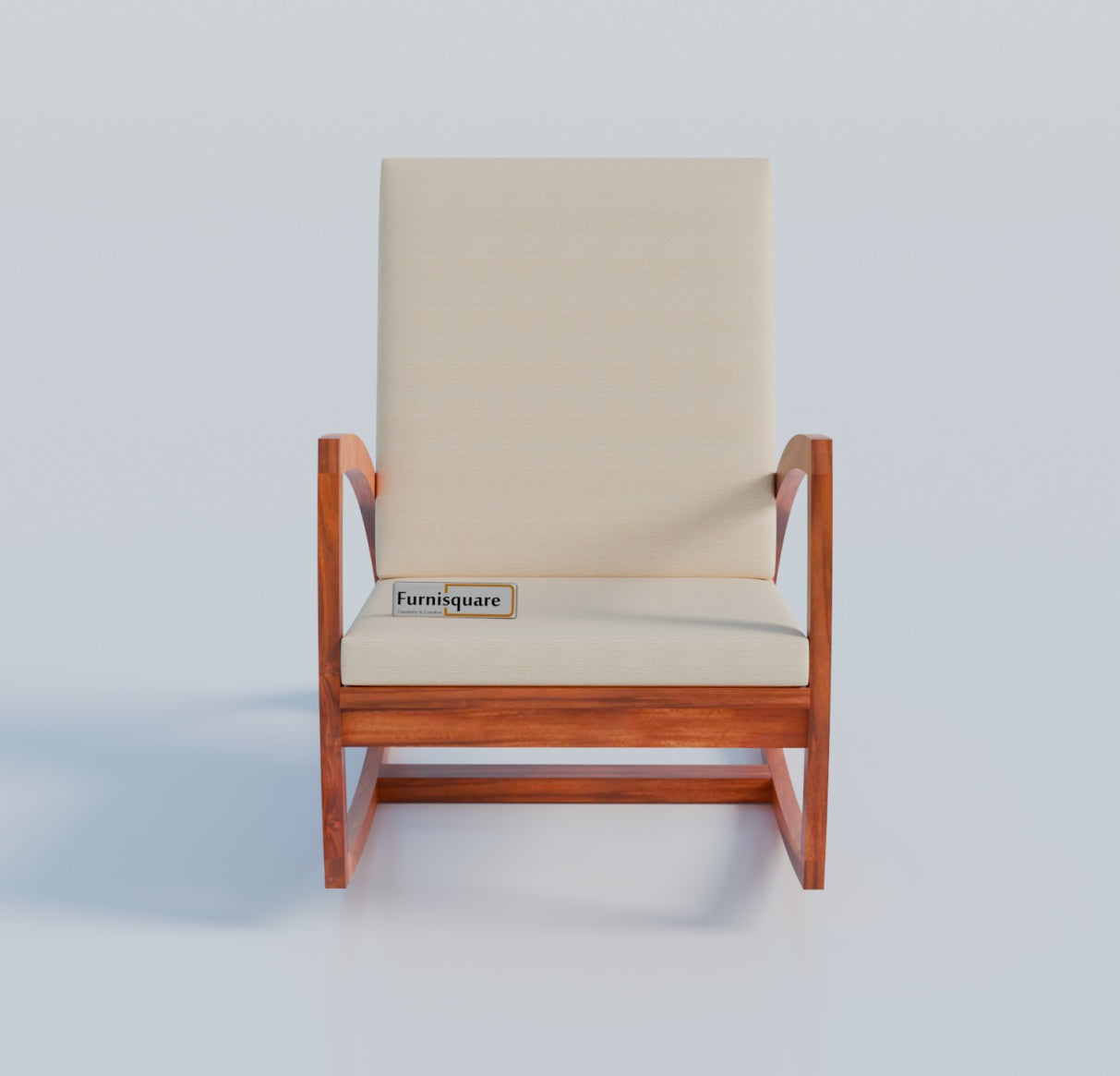 Solid Wood Rocking Arm Rest Chair for Living Room