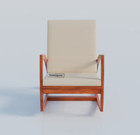 Solid Wood Rocking Arm Rest Chair for Living Room