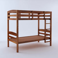 Solid Sheesham Wood Bunk Bed with Ladder