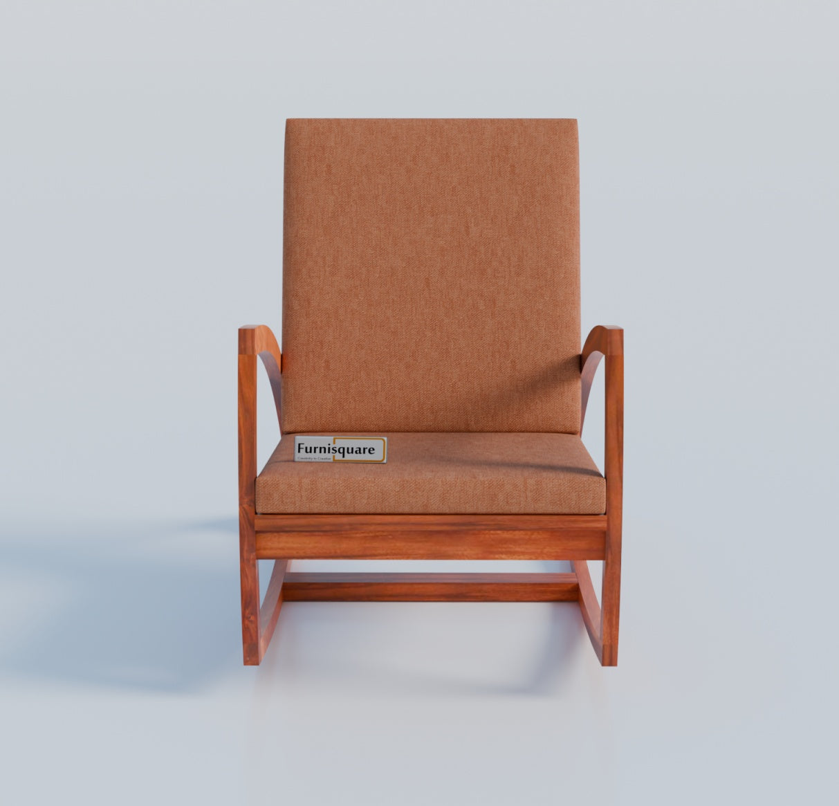 Solid Wood Rocking Arm Rest Chair for Living Room
