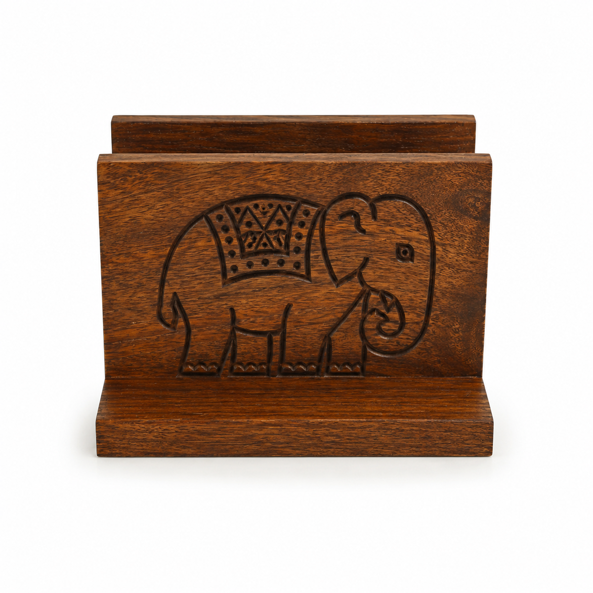 Wooden Tissue & Toothpick Holder