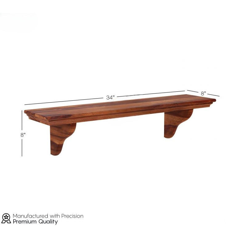 Solid Wood Floating Shelf for Living Room & Bedroom
