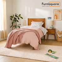 Solid Wood Single Bed for Kids Bedroom