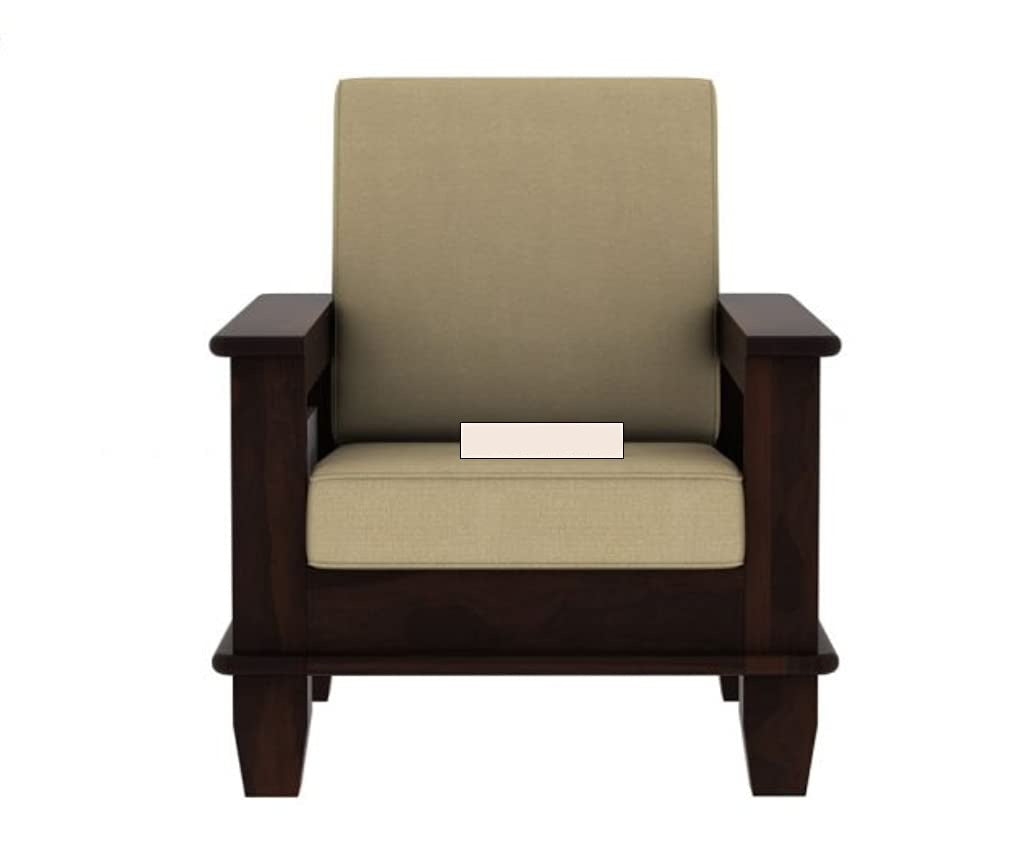 Wooden One Seater Sofa Set for Living Room
