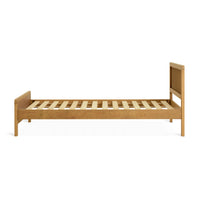 Wooden Single Bed for Kid's Bedroom in Rattan Design