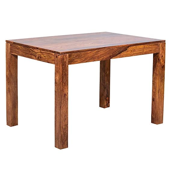 Wooden Dining Table 4 Seater Set with Bench for Dining Room