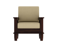 Solid Sheesham Wood 5 Seater Sofa Set with Cushions for Living Room