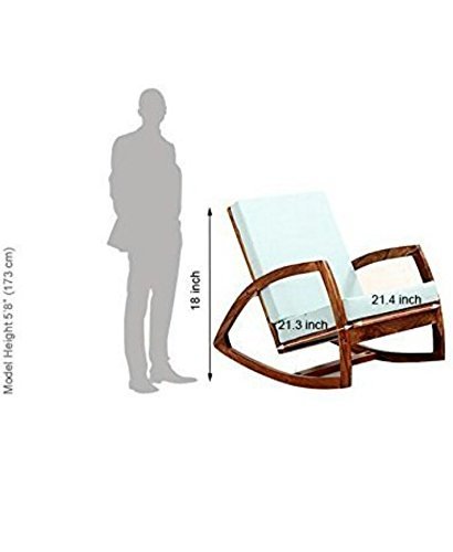 Solid Wood Rocking Arm Rest Chair for Living Room