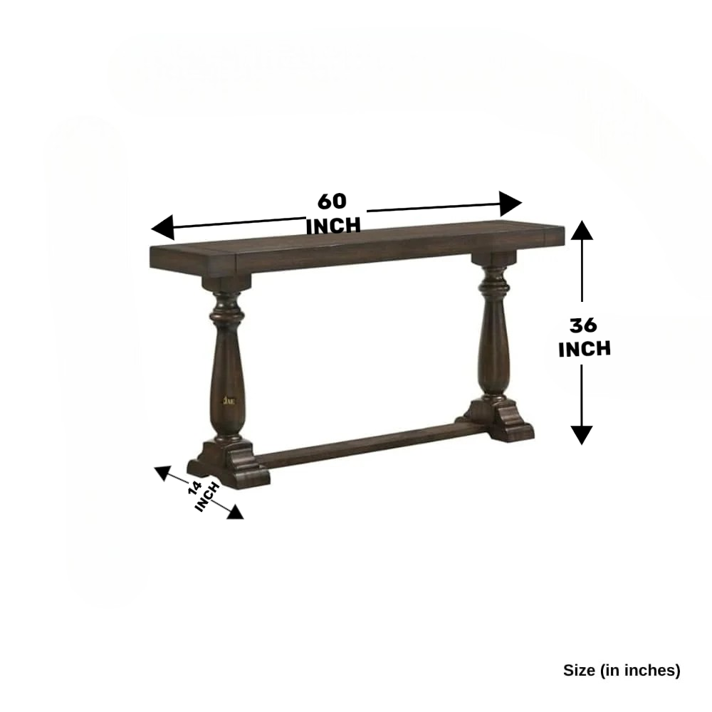 Wooden Rectangular Console Table for Living Room, Drawing Room & Office