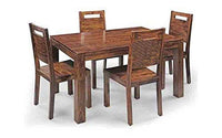 Sheesham Wood Dining Table 4 Seater with Chair for Dining Room