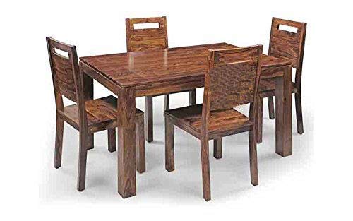 Sheesham Wood Dining Table 4 Seater with Chair for Dining Room