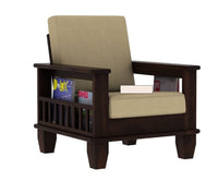 Wooden One Seater Sofa Set for Living Room