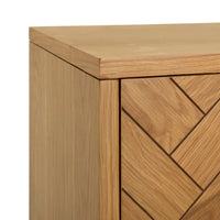 Wooden TV Cabinet for Living Room in Rustic Finish