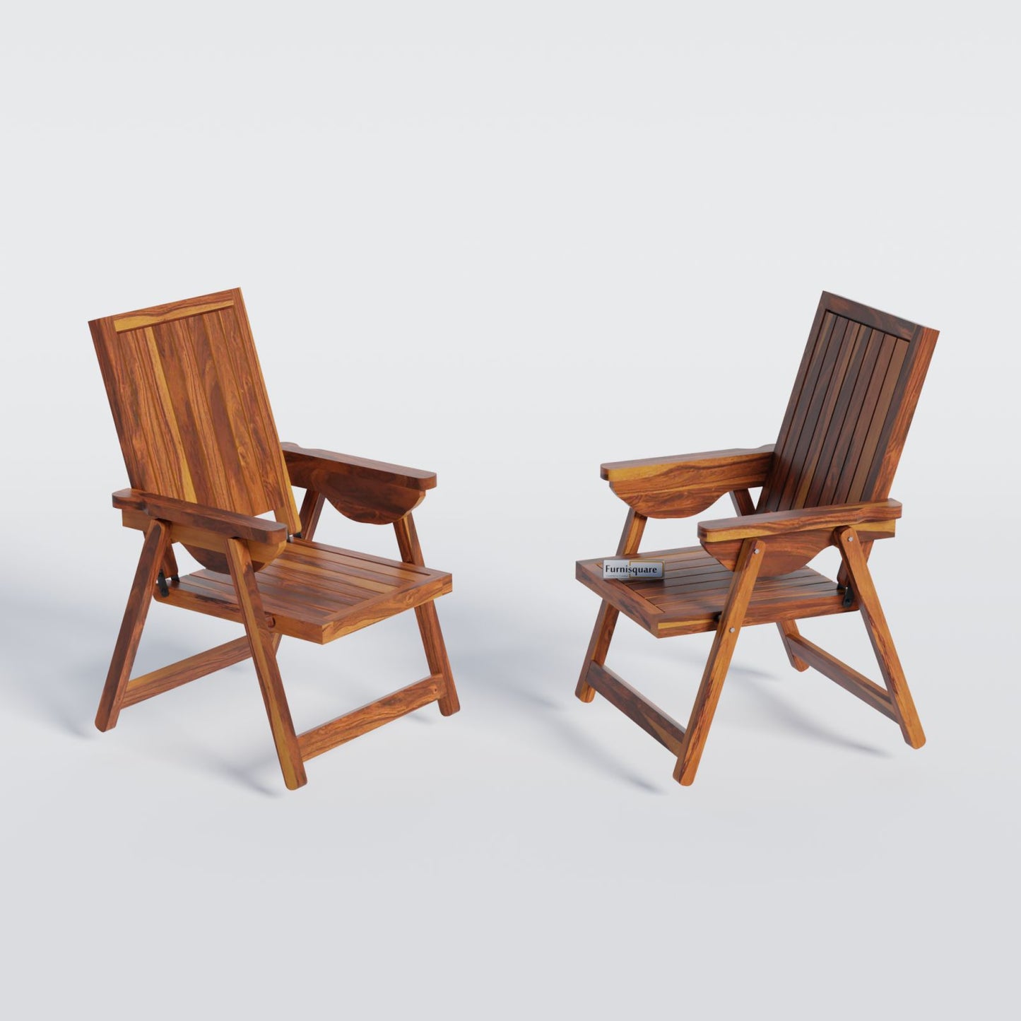 Wooden Patio Chair Set of 2 for Outdoor Space