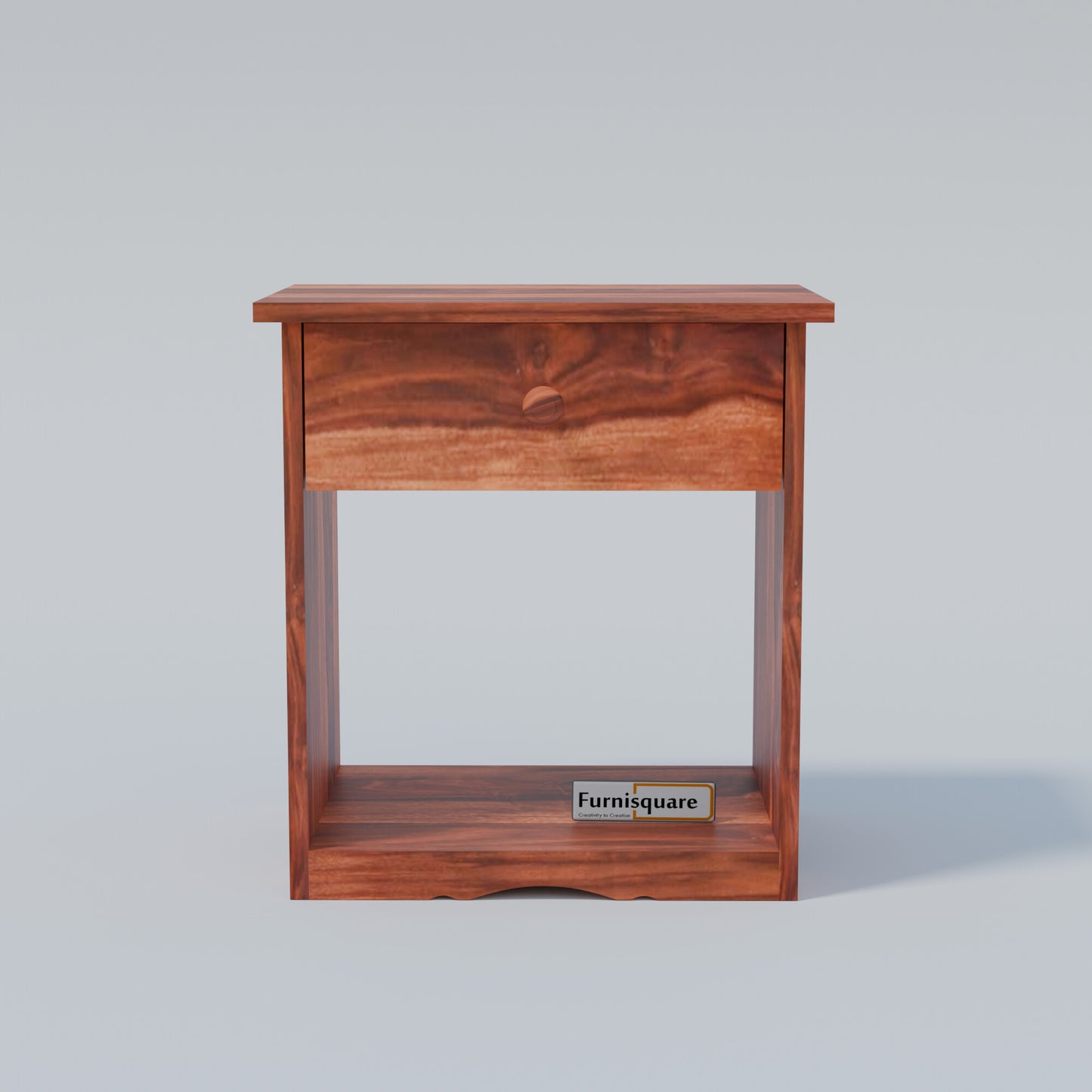 Wooden Bedside Table with Drawers for Bedroom