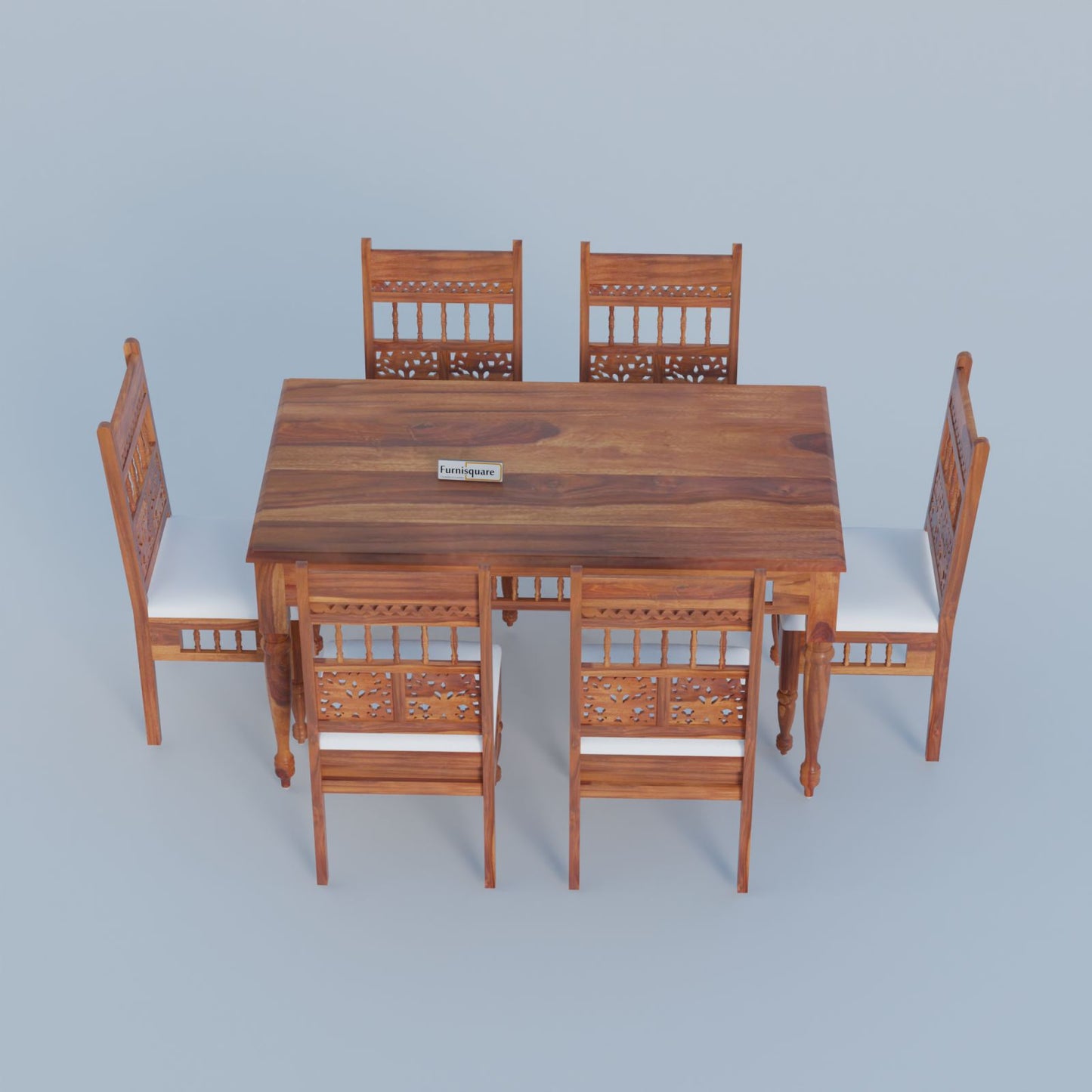 Solid Wood Dining Table 6 Seater Set for Dining Room