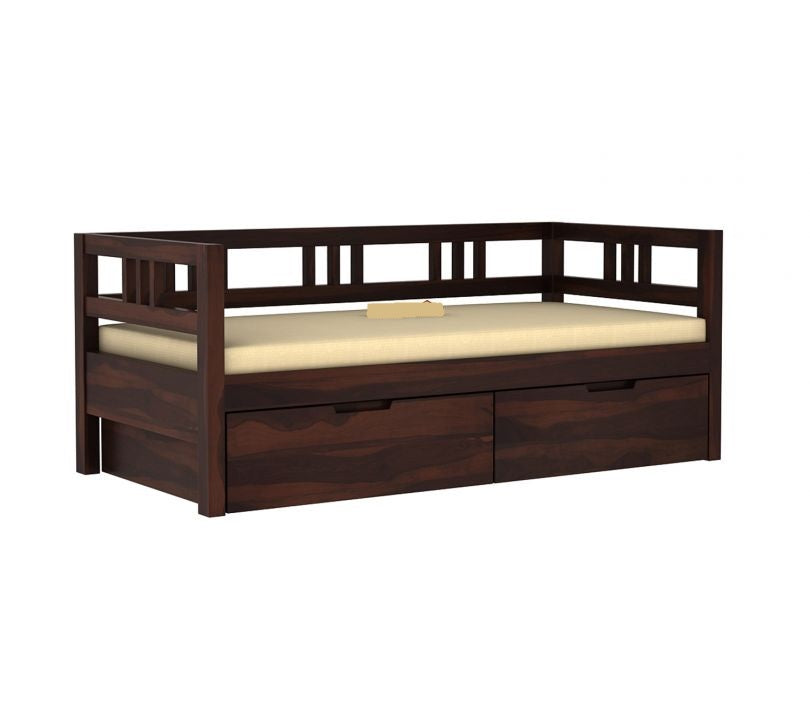 Solid Wood Divan with Storage for Living Room