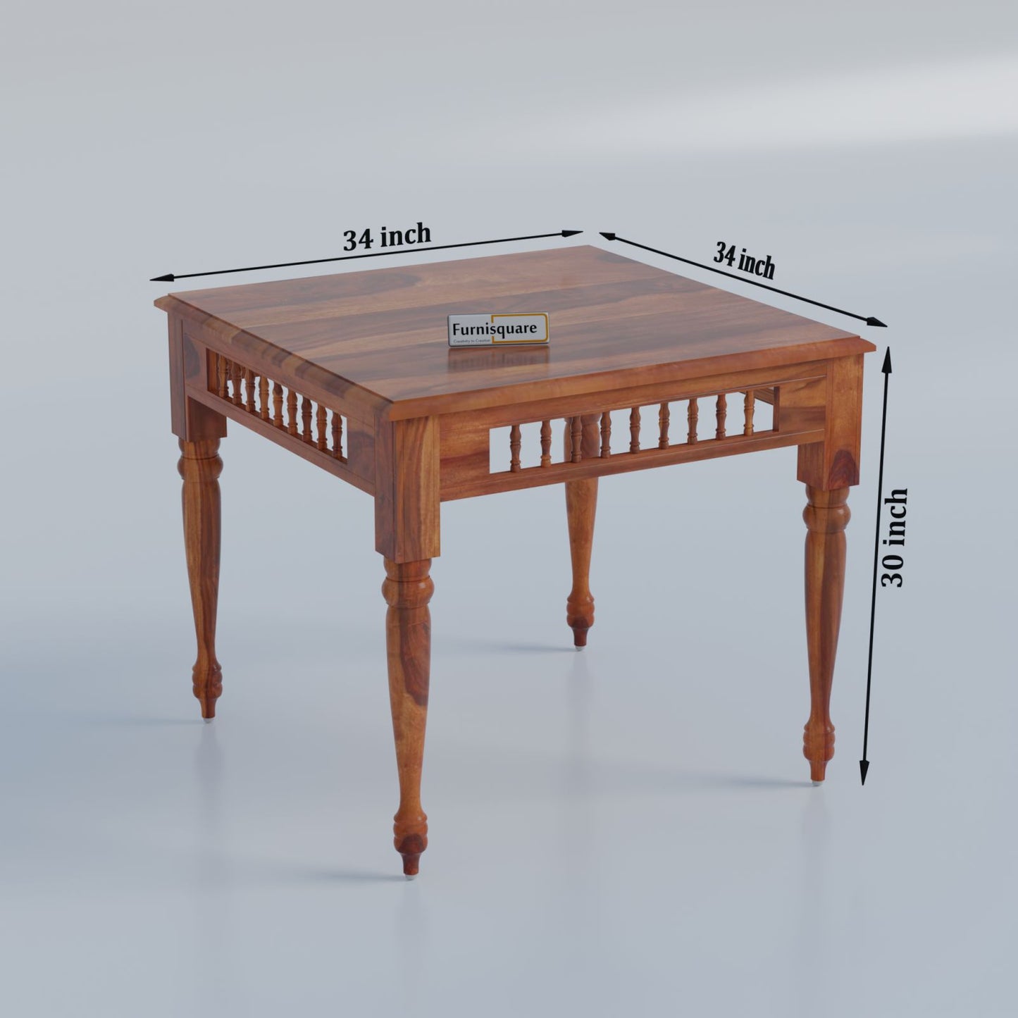 Wooden Dining Table 4 Seater Set for Dining Room
