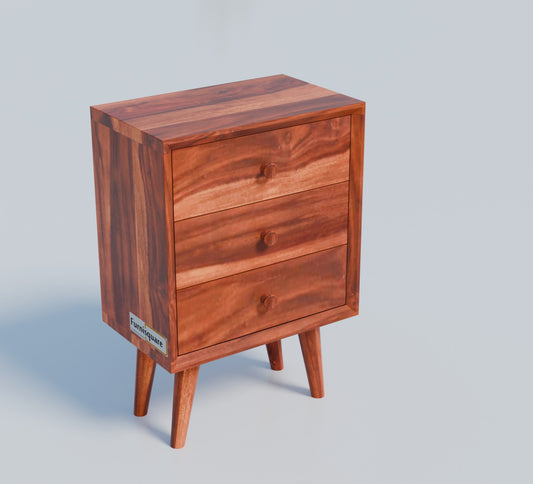 Sheesham Wood Bedside Table for Bedroom