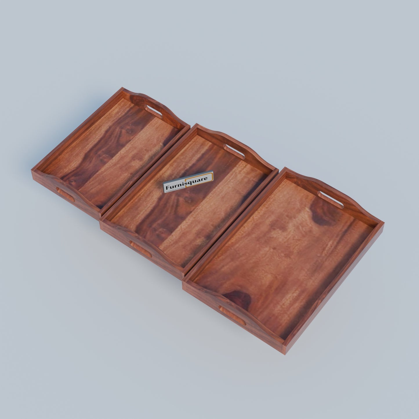 Wooden Serving Tray Set for Kitchen Accessories
