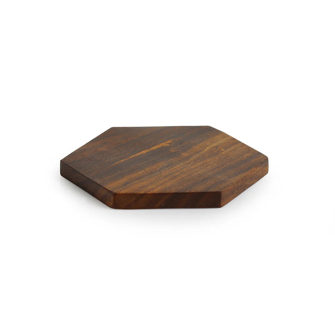 Solid Sheesham Wood Tea Coaster Set of 6