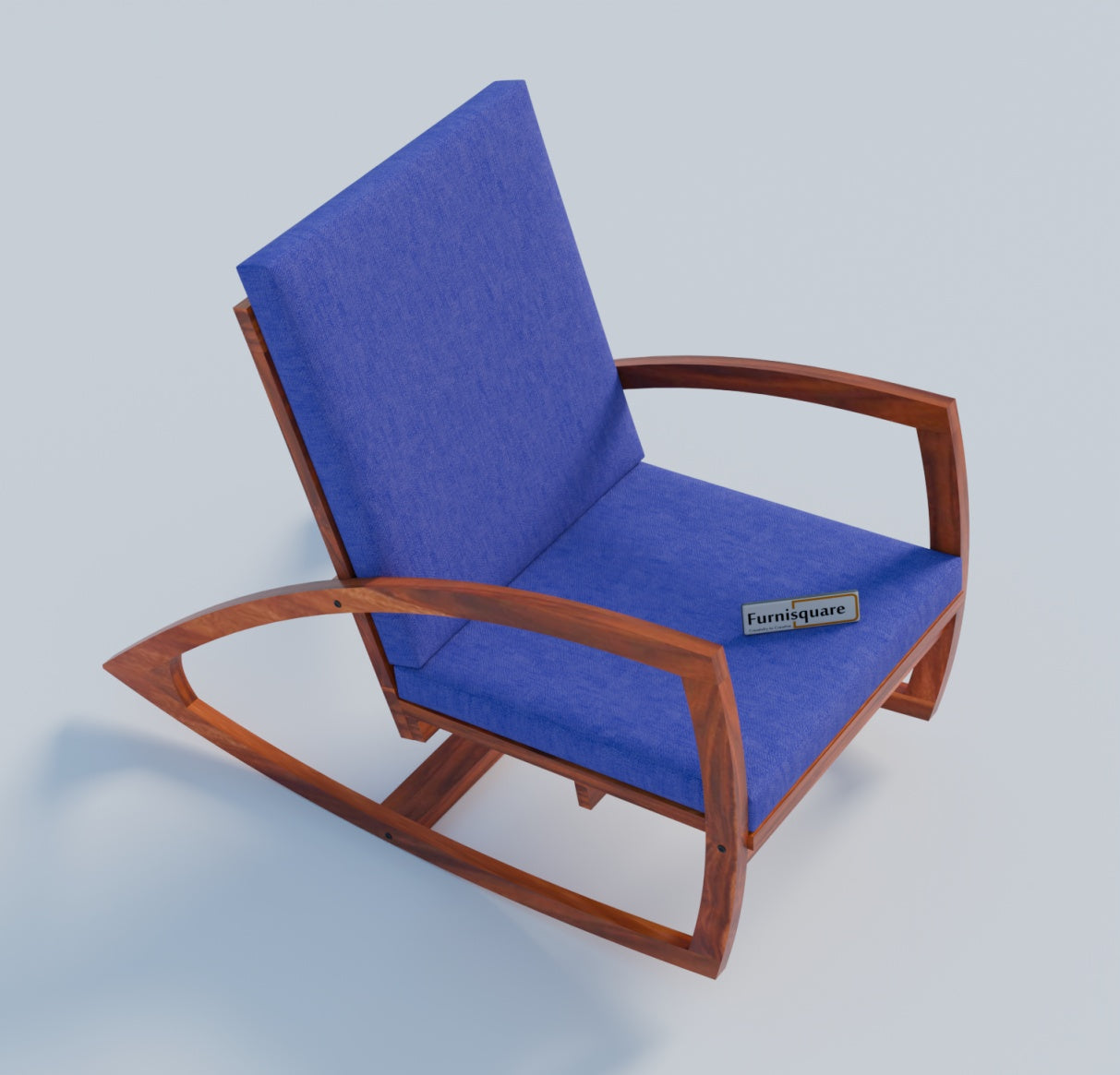 Solid Wood Rocking Arm Rest Chair for Living Room