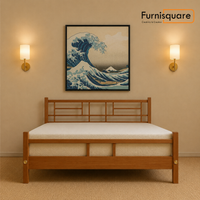 Wooden Queen Size Bed without Storage for Bedroom
