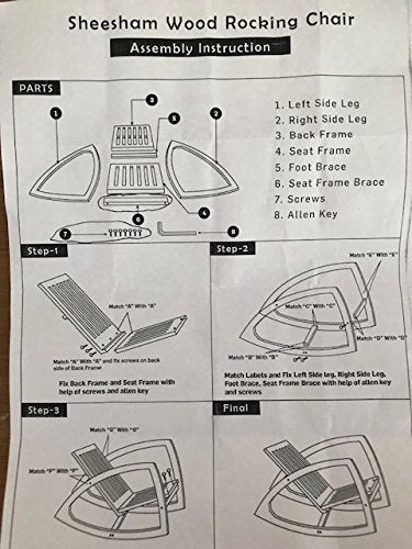 Solid Wood Rocking Arm Rest Chair for Living Room