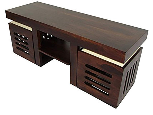 Wooden Coffee Table with 2 Stool for Living Room