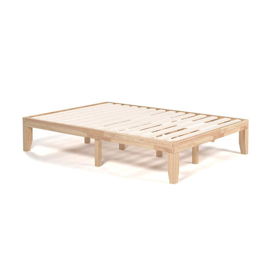 Solid Wood Platform Bed Frame with Slats