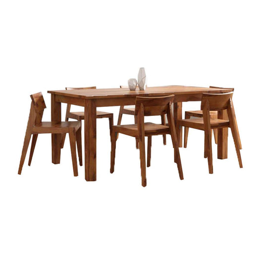 Solid Wood Dining Table 6 Seater with Chair for Dining Room