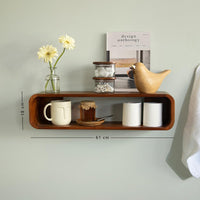 Wooden Wall Shelf for Living Room