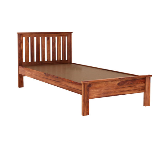 Solid Sheesham Wood Single Bed Without Storage for Bedroom | Furniture for Home