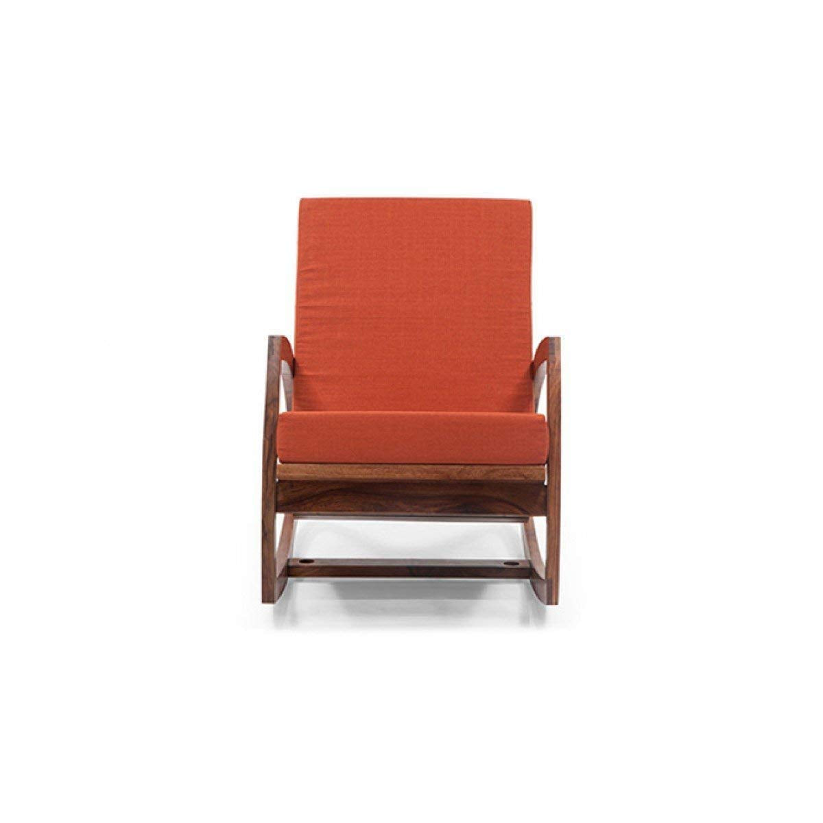 Solid Wood Rocking Arm Rest Chair for Living Room