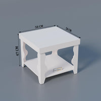Wooden Traditional End Table for Living Room