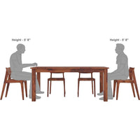 Solid Wood Dining Table 6 Seater with Chair for Dining Room